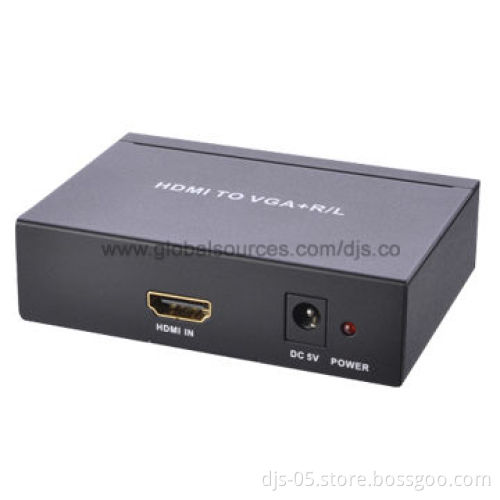 HDMI to VGA Converter with Audio and Metal Case